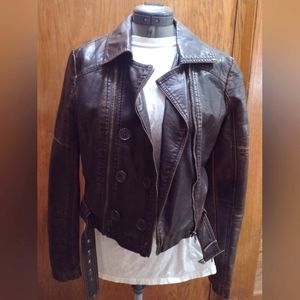 Wet Seal Cropped Brown Jacket